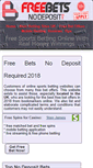 Mobile Screenshot of freebetsnodeposit.org